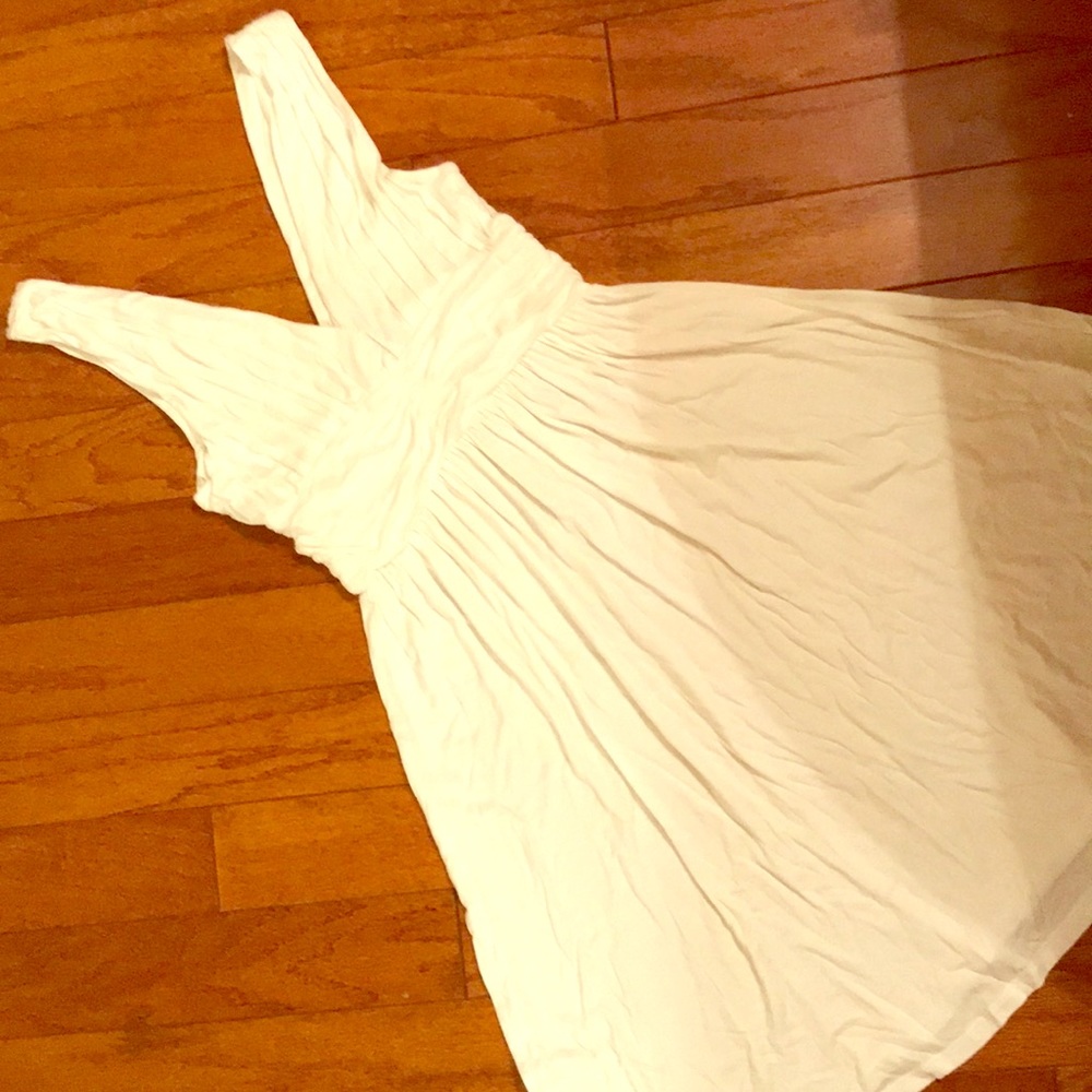 SOLD XP White knit goddess dress